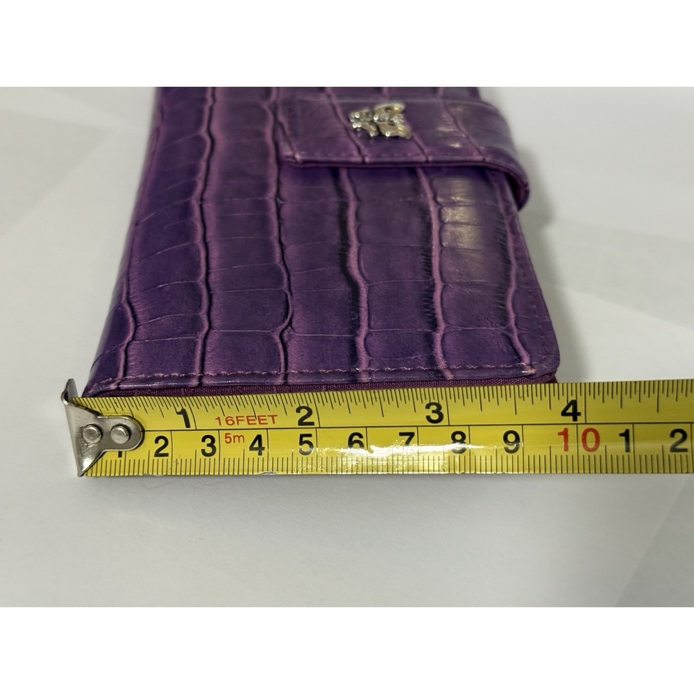 Large Mundi Purple w/ Butterfly Accent Women's Wallet - Picture 5 of 10